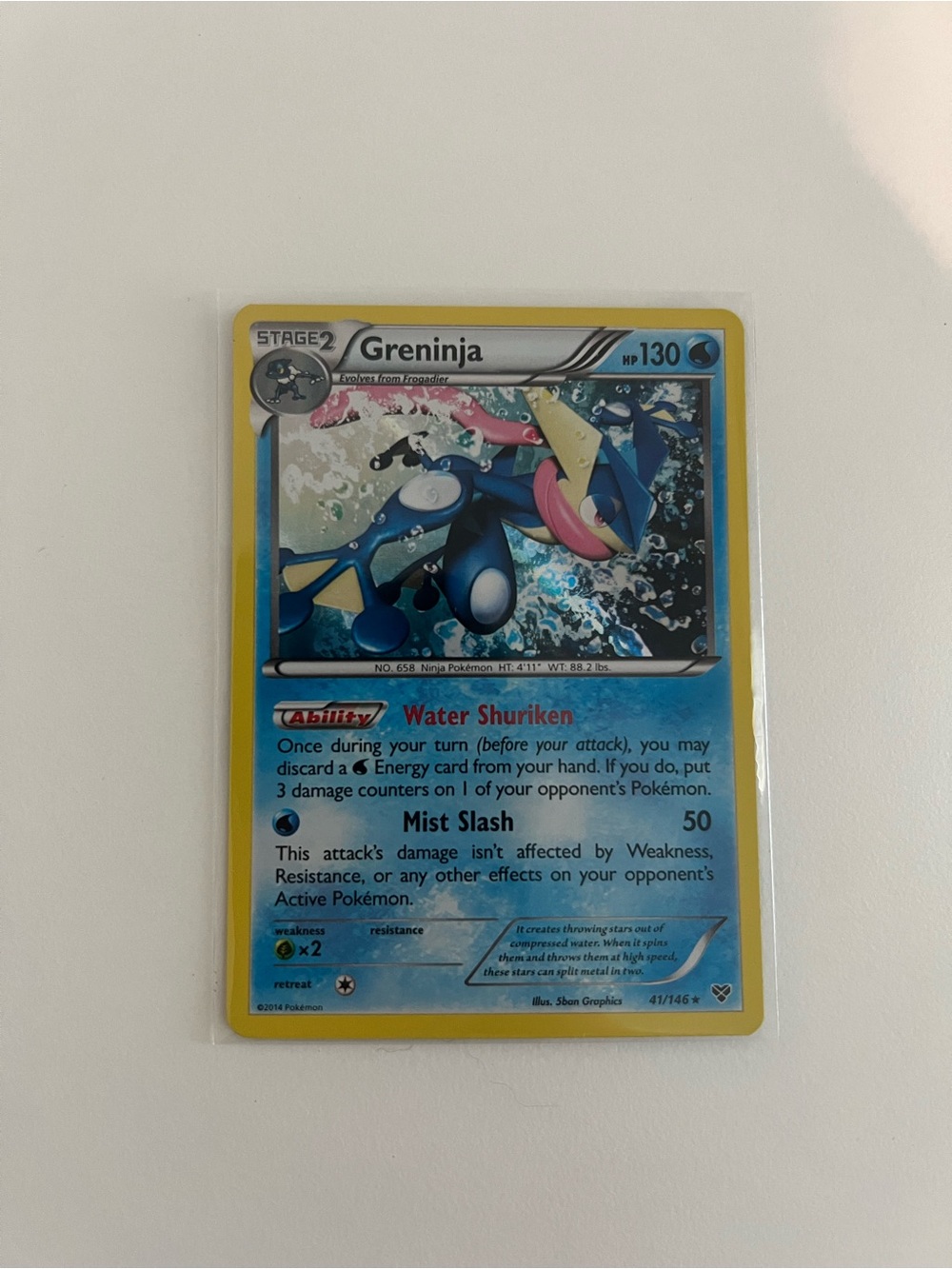 Pokemon Greninja Holo mint condition rare